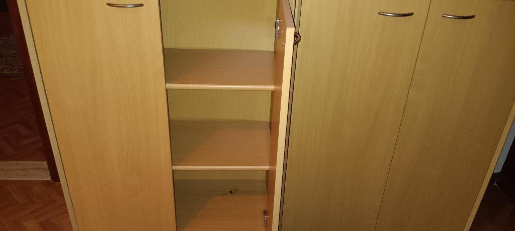 Volledig bureel, Huis en Inrichting, Bureaus, Zo goed als nieuw, Natuurlijk, Hout, Beige, Ophalen
