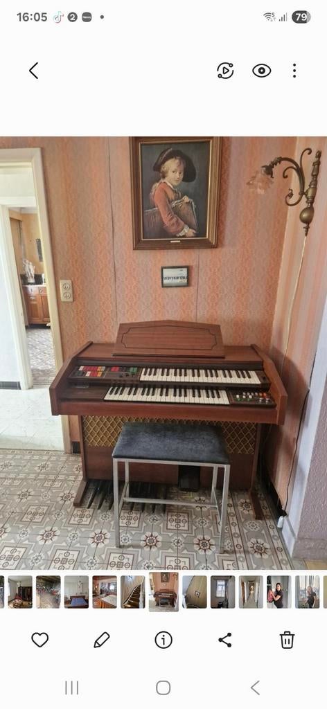 Orgel, Muziek en Instrumenten, Ophalen, Gebruikt, 2 klavieren, Orgel