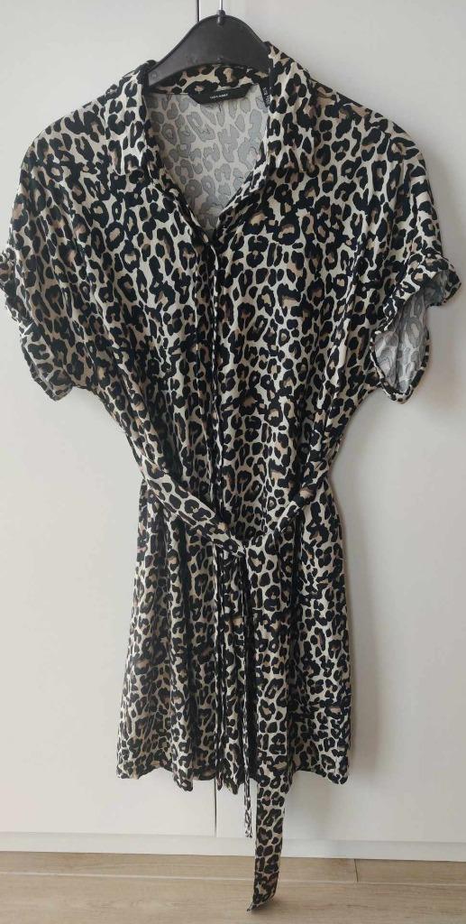 Kleedje met tijgerprint, Kleding | Dames, Jurken, Vero Moda, Ophalen of Verzenden, Maat 36 (S), Gedragen