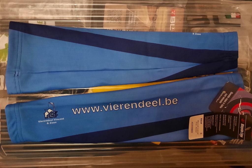 Nieuwe blauwe wielren / fietsers armstukken, Ophalen of Verzenden, Nieuw, Blauw, Hardlopen of Fietsen