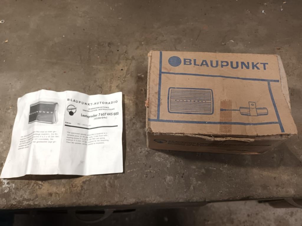 Boîte vide vintage Blaupunkt avec manuel, Autos : Pièces & Accessoires, Enlèvement ou Envoi