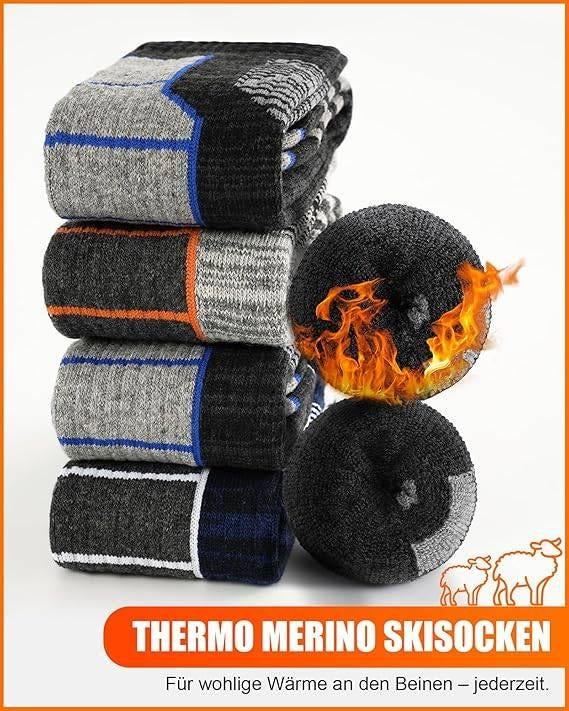 Skisokken van merinowol | 2 paar | GRATIS LEVERING, -, -, Overige typen, Nieuw