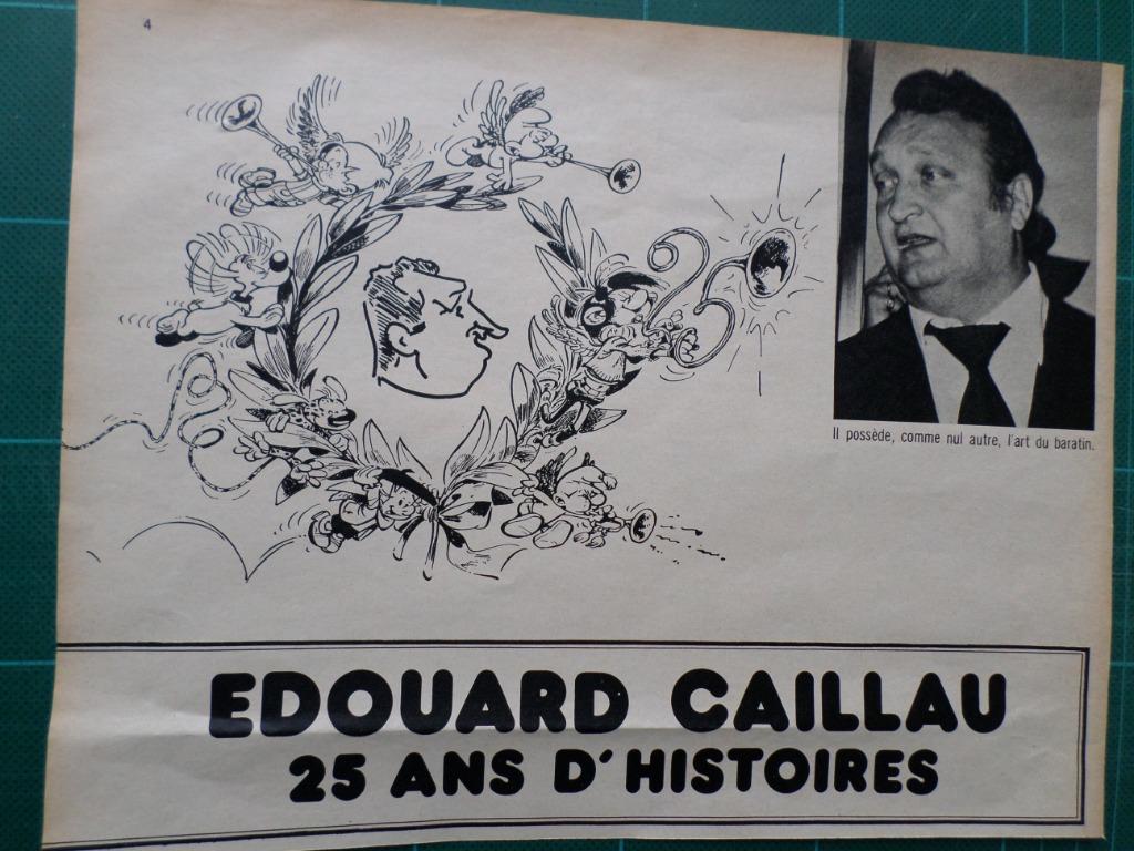 Personnages de BD - hommage à Edouard Caillau - 1974, Ophalen of Verzenden, Overige figuren, Gebruikt, Overige typen