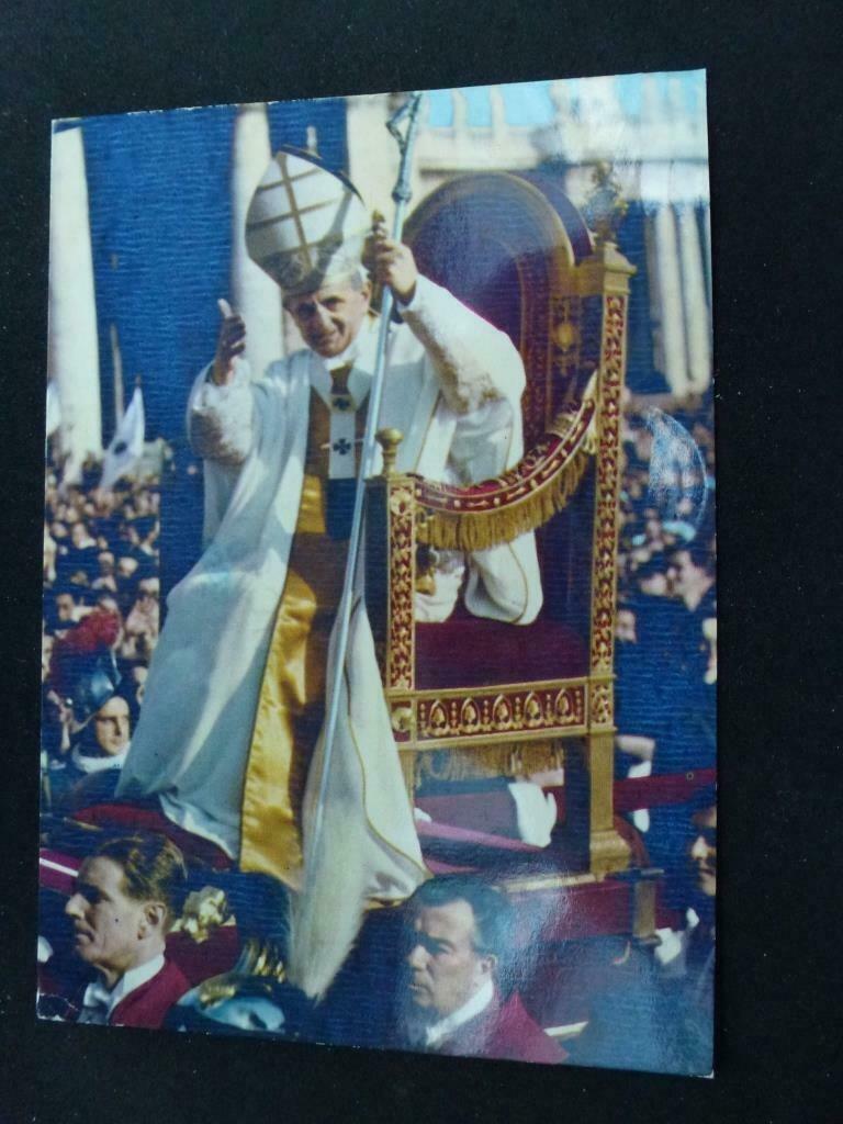 prentkaart Paus Paulus PP. VI, Verzenden, 1960 tot 1980, Gelopen, Italië