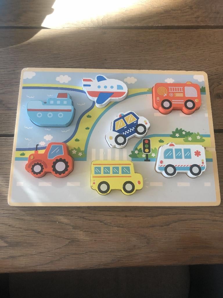 Houten auto puzzel en 'gameboy' baby, Ophalen, Gebruikt, Overige typen
