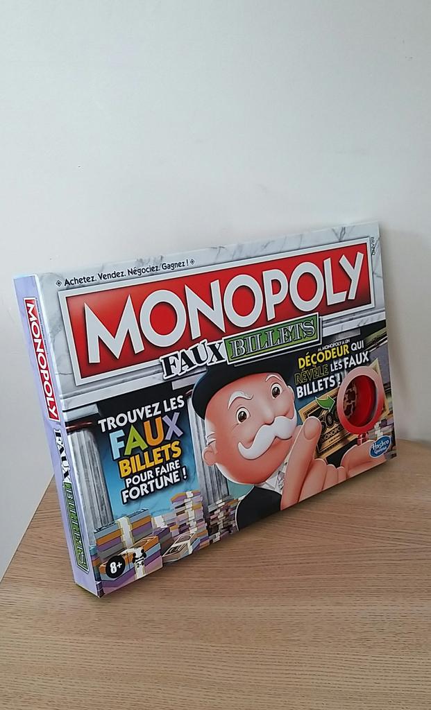 Jeu de société jouet Monopoly faux billets emballé neuf, Neuf