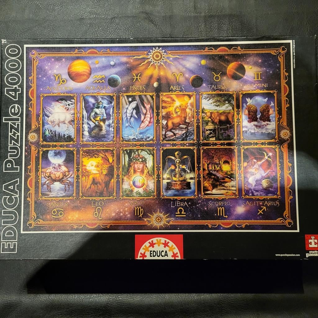 Educa puzzel 4000st dierenriem, Ophalen, Meer dan 1500 stukjes, Gebruikt, Legpuzzel