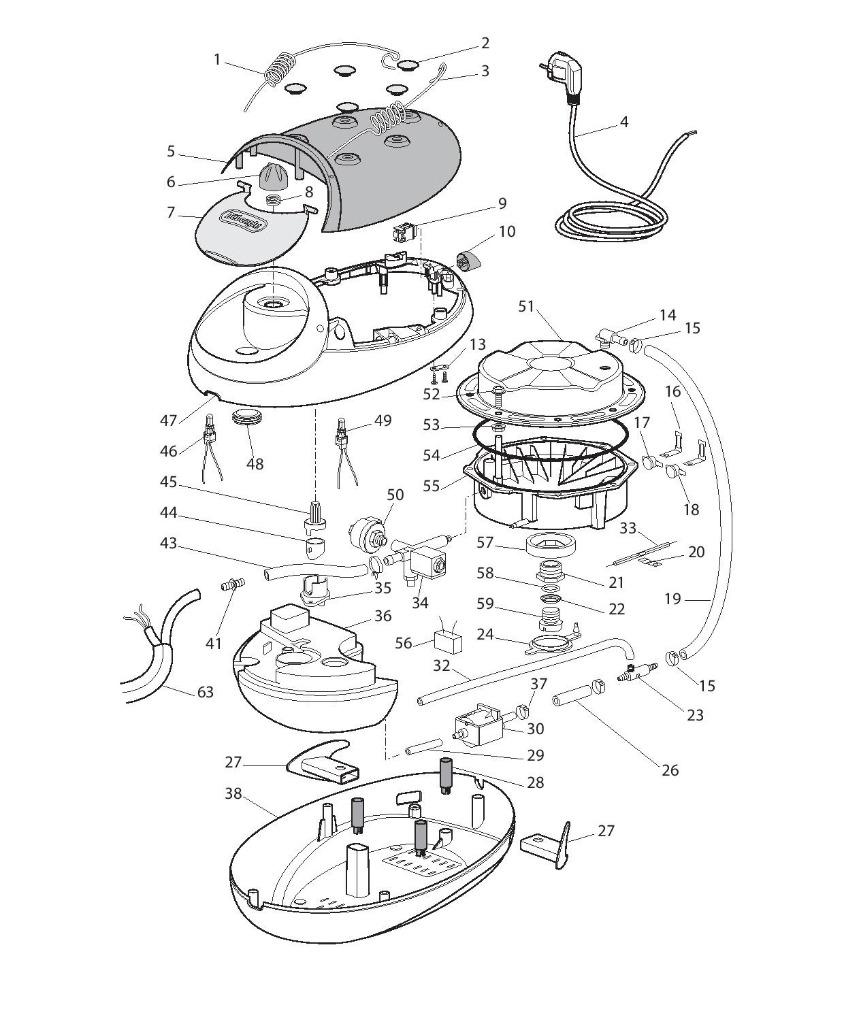 Onderdelen Delonghi strijkijzer, Elektronische apparatuur, Onderdelen en Toebehoren, Gebruikt, Ophalen of Verzenden