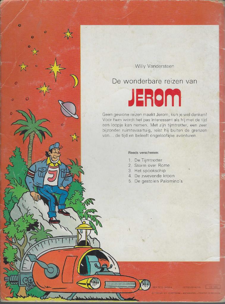 Jerom 5, Enlèvement ou Envoi, Willy Vandersteen, Une BD, Utilisé