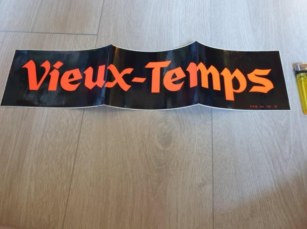 Sticker Vieux Temps, Ophalen of Verzenden