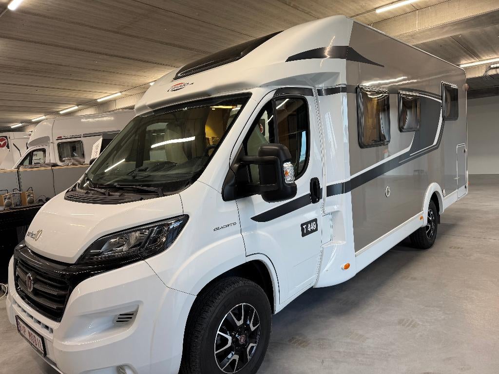 Carado T 449 perfect 10, Caravans en Kamperen, Mobilhomes, Fiat, 7 tot 8 meter, Half-integraal, Tot en met 4