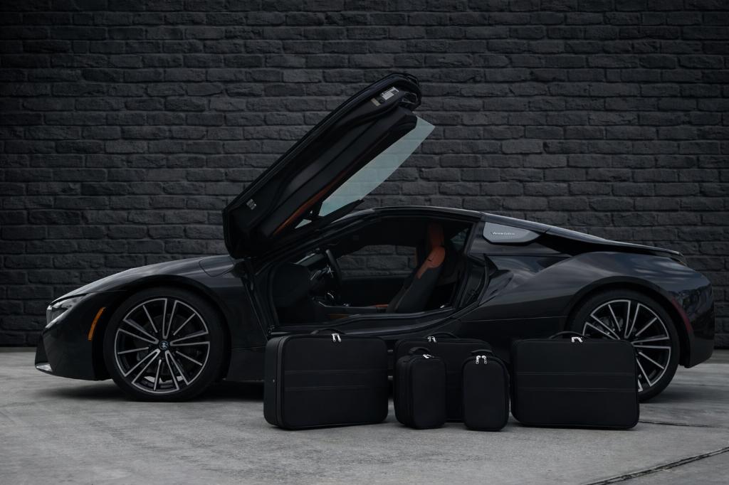 Set de valises/étui en cuir Roadsterbag pour BMW i8, Envoi, Neuf