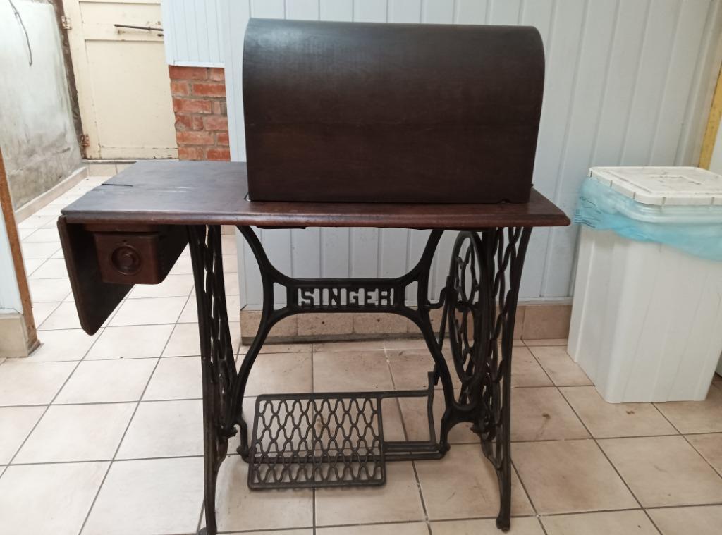 Table vintage Singer 16K36, Enlèvement, Utilisé