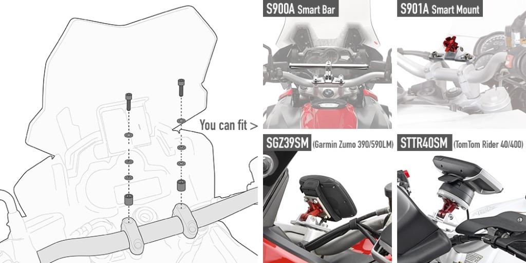 GIVI Mounting kit Smart Bar / Smart Mount 03SKIT, Ophalen of Verzenden, Gebruikt