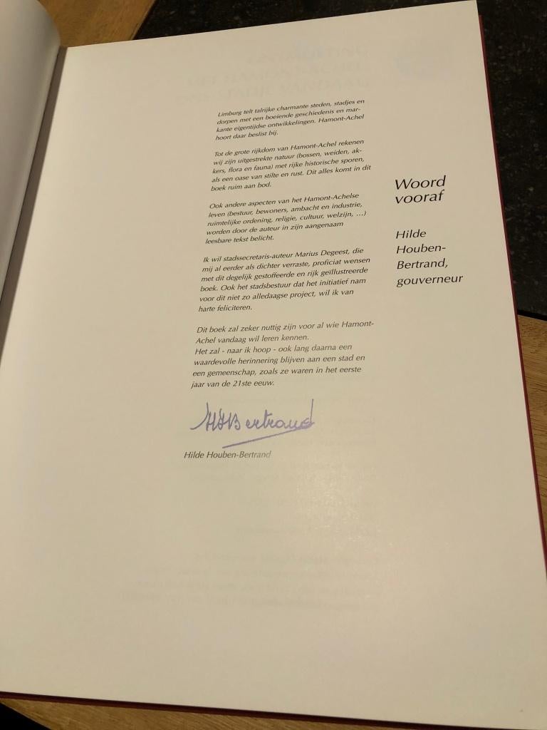 Ontmoeting met Hamont-Achel, ons stadje vandaag, 20e eeuw of later, Ophalen of Verzenden, Zo goed als nieuw, Marius Degeest