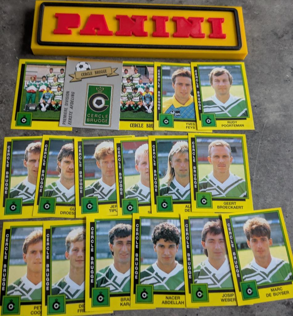 PANINI FOOTBALL 91 CERCLE BRUGGE  17 STICKERS 1991, Hobby en Vrije tijd, Stickers en Plaatjes, Nieuw, Verzenden