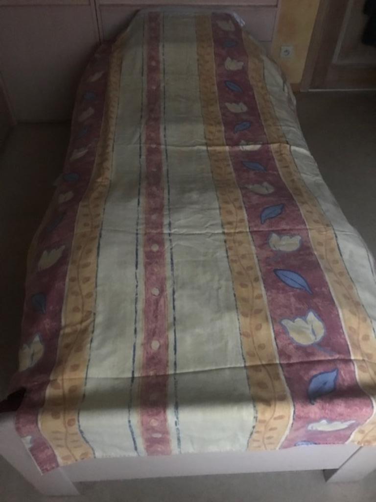 Katoenen 1-persoons dekbedovertrek - 190cmx130cm (zn4195), Ophalen of Verzenden, Zo goed als nieuw, Eenpersoons, Dekbedovertrek