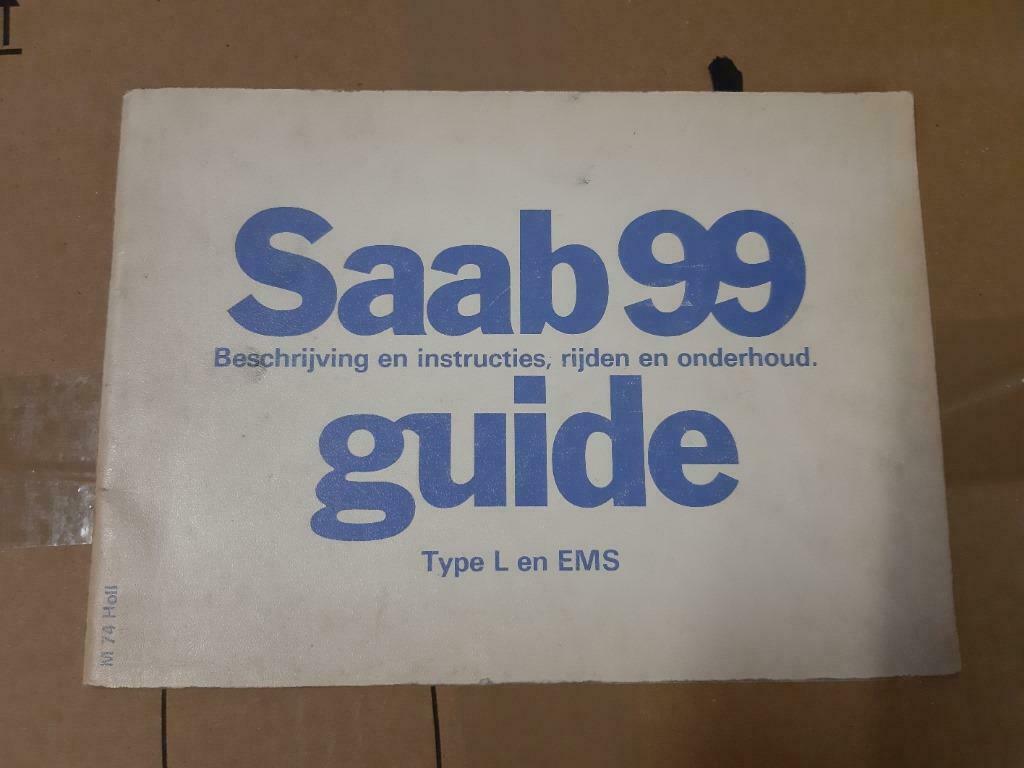 1974 Saab 99 L EMS instructieboekje handleiding, Enlèvement ou Envoi