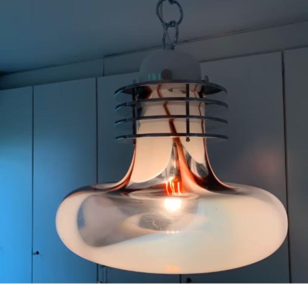 vintage hanglamp Carlo Nason voor Mazzega 60er, Enlèvement, Maison et Meubles