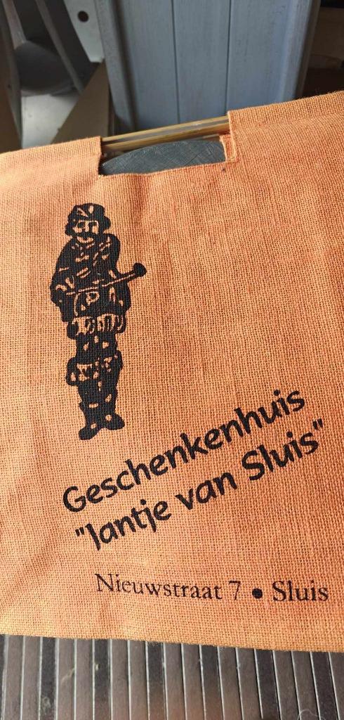 shoppeer tas vintage oranje reclame Sluis, Ophalen of Verzenden, Zo goed als nieuw, Oranje, Shopper