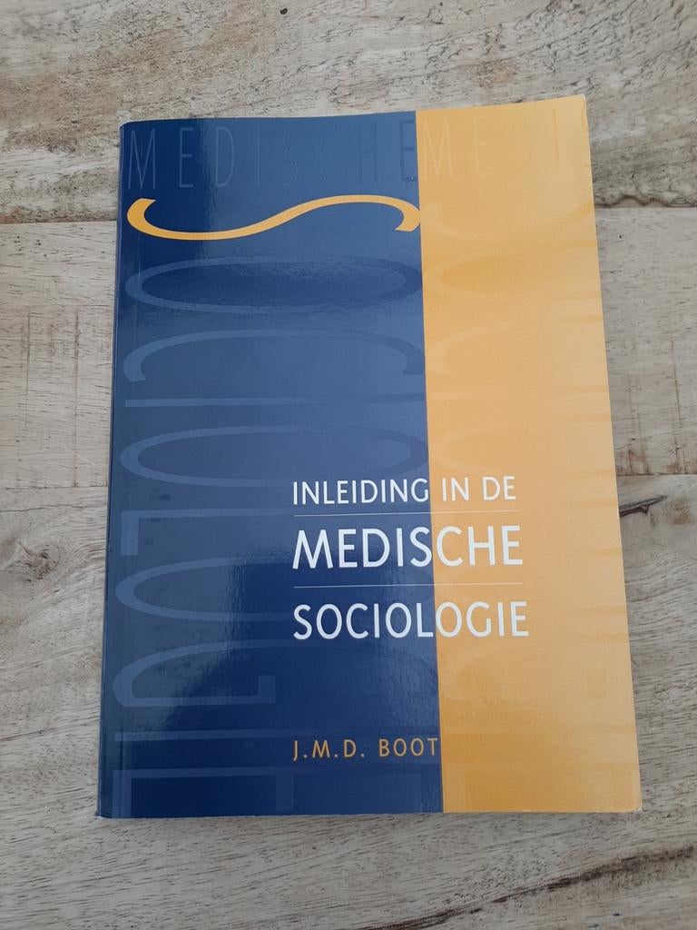 Inleiding in de Medische Sociologie, Boeken, Studieboeken en Cursussen, Ophalen, Zo goed als nieuw, Hoger Onderwijs, J. M. D. Boot