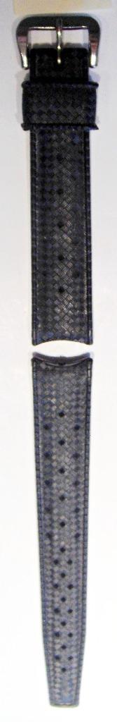Bracelet silicone TROPIC montre de plongée, 16 mm, NEUF, Enlèvement ou Envoi, Neuf, Noir, Synthétique ou Plastique