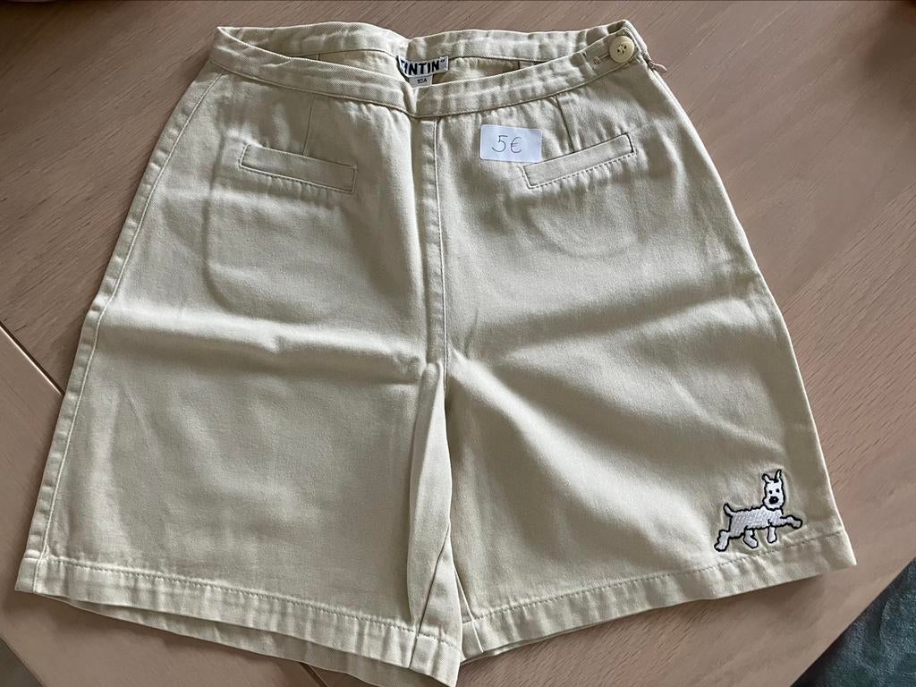 Beige broekrok Tin Tin - maat 140 (10 jaar), Ophalen of Verzenden, Gebruikt, Tintin, Meisje
