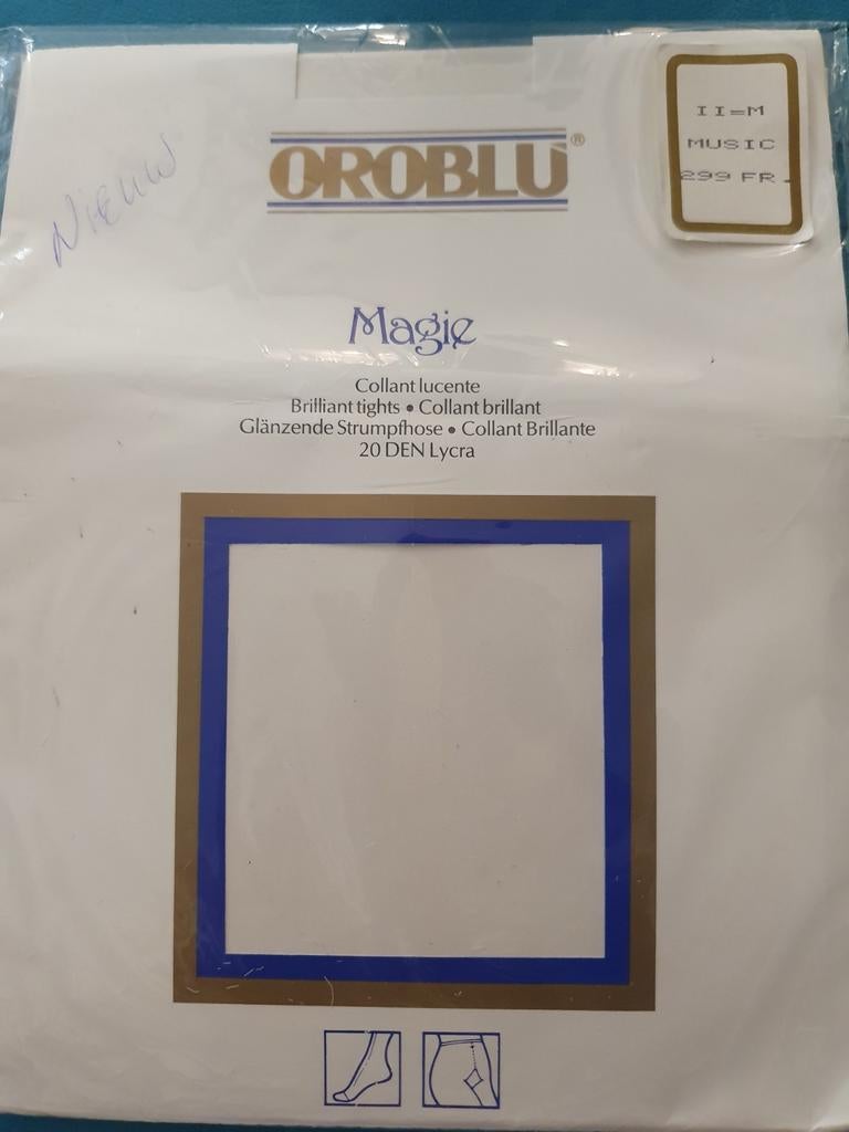 Nouveaux collants bleus taille M, Neuf, Enlèvement ou Envoi, Taille 40/42 (M), Oroblu