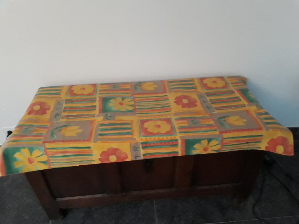 Vintage oranje laken voor 1 persoon, Huis en Inrichting, Ophalen of Verzenden, Gebruikt, Eenpersoons, Overige kleuren