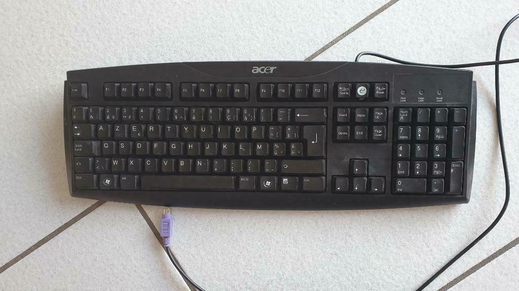 clavier pour pc, Fujitsu, Acer, fiche mauve, Informatique & Logiciels, Enlèvement ou Envoi