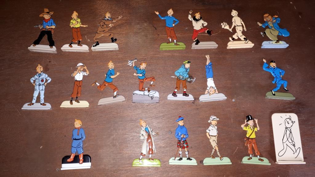 Figurines en plomb peinture émaillée Tintin, Enlèvement, Tintin, Neuf, Statue ou Figurine