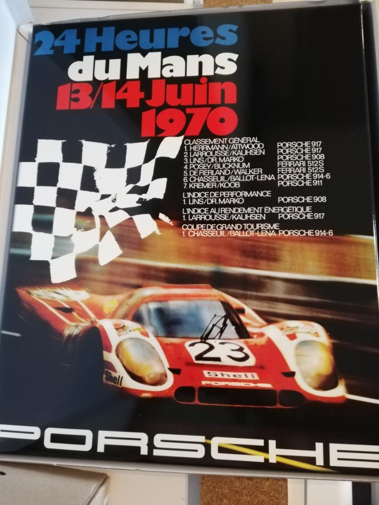 Magnetic board Porsche Le Mans 1970 + 5 magnets WAP0500190F, Neuf, Moins de 50 cm, Enlèvement ou Envoi, Métal ou Aluminium
