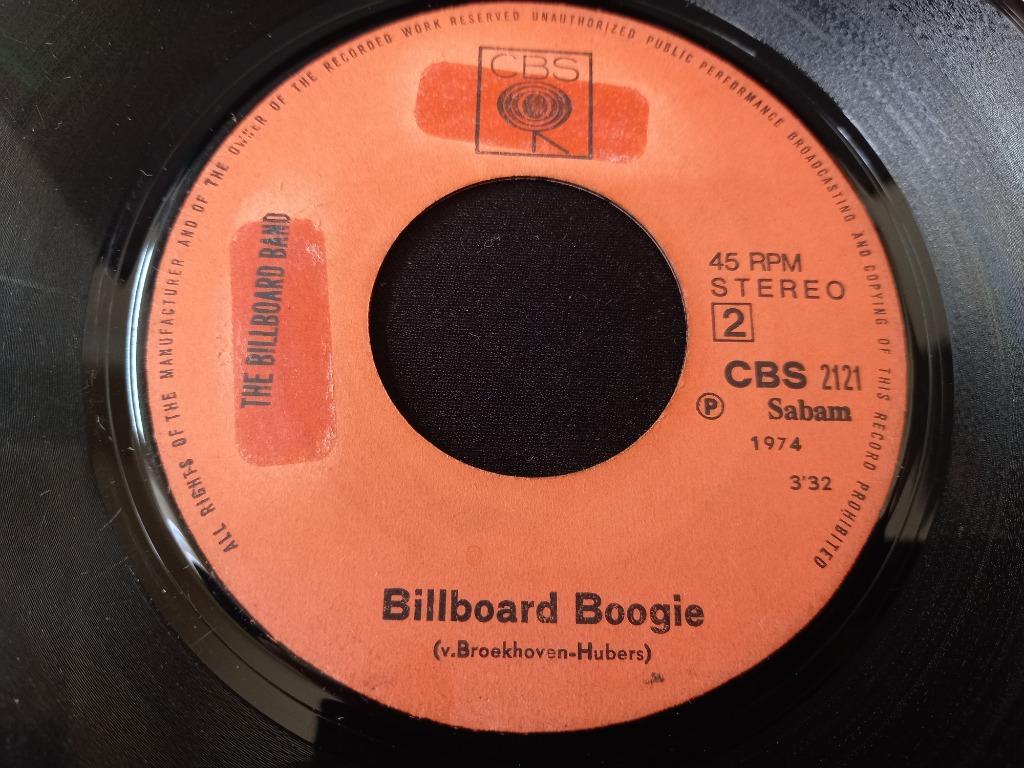 The Billboard Band - Billboard Boogie '7 Belgium Rock, Gebruikt, Overige genres, 7 inch, Single