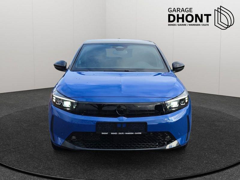 Opel Corsa Ultimate - 1.2 MHEV - Automaat - 110PK, Auto's, Opel, Start-stop-systeem, 1199 cc, Blauw, Leder en Stof