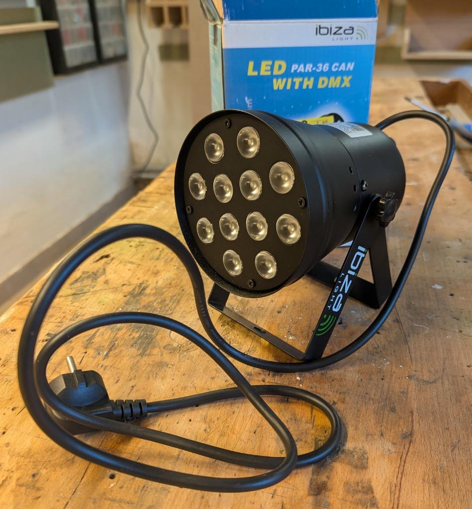 Ibiza Light LED Par-36 DMX, Ophalen, Zo goed als nieuw, Licht, Geluidgestuurd