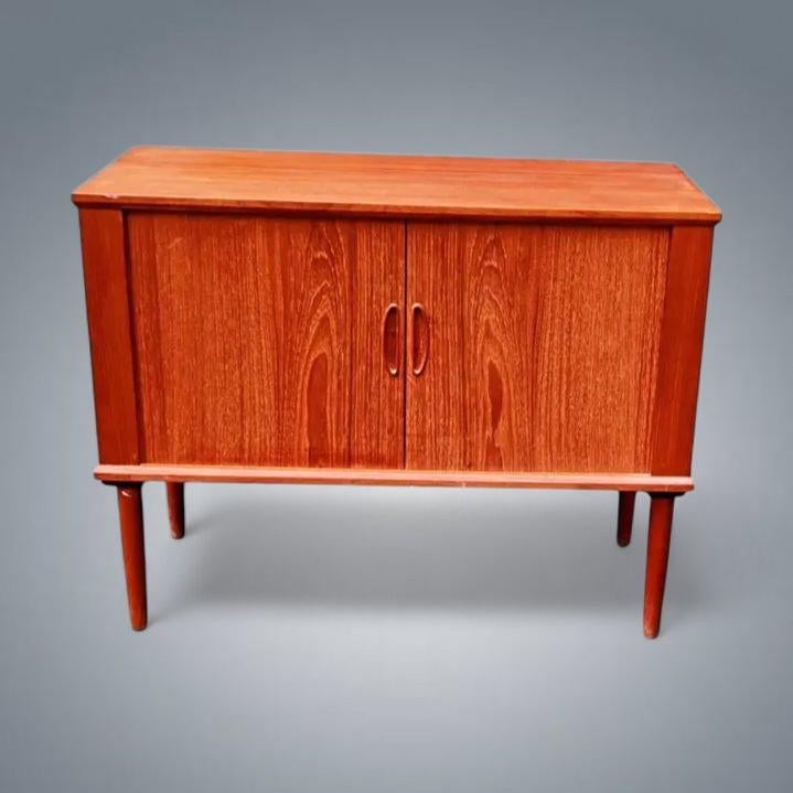 Sideboard Vintage Scandinave à volet rangement disque 33T, Enlèvement