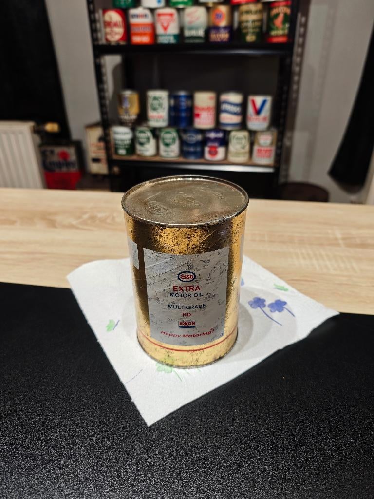 Bidon d’huile olieblik olie blik oil can vintage, Enlèvement ou Envoi, Utilisé, Emballage