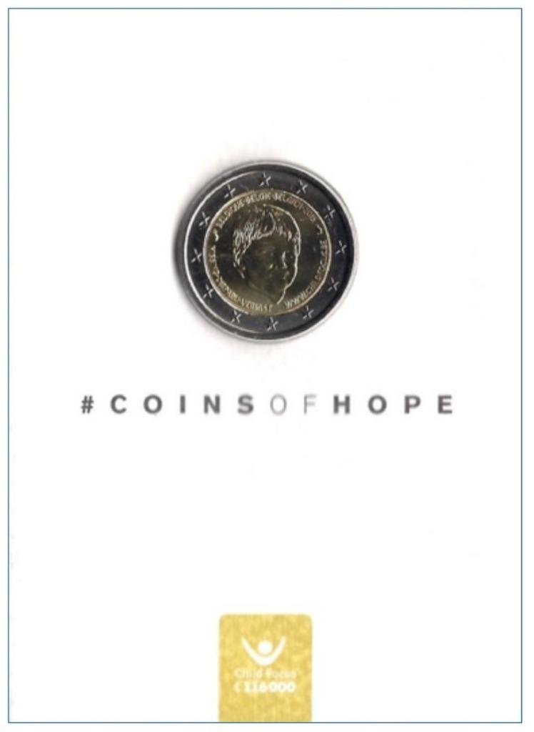 2 euros Belgium 2016 Child Focus BU sous blister, Envoi, Belgique, 2 euros