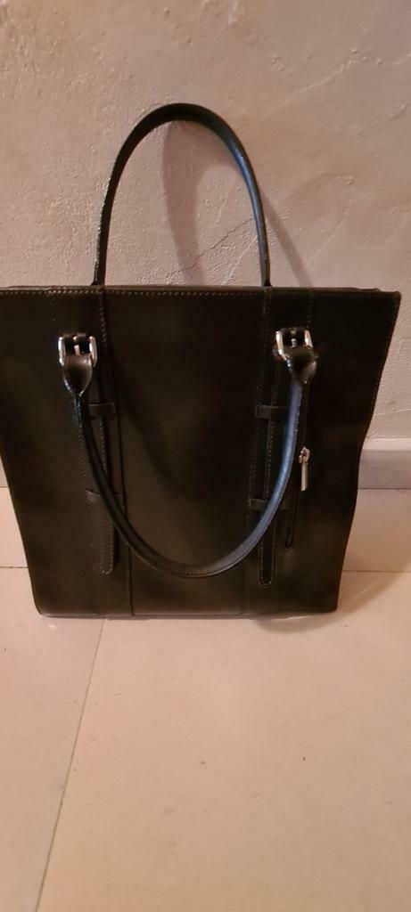 Bruin lederen handtas Chienief Paris, Enlèvement ou Envoi, Utilisé, Brun, Sac à main
