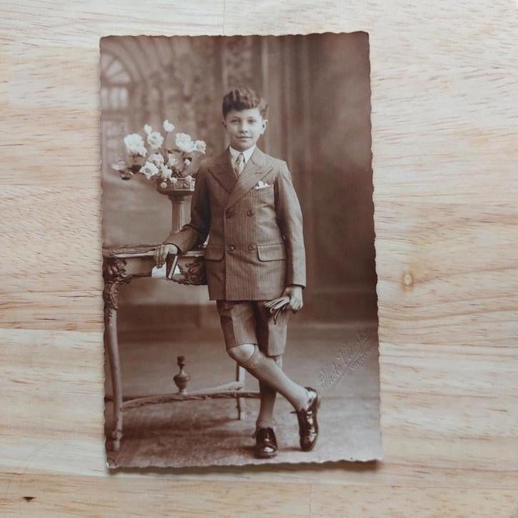 Fotokaart : Plechtige communie 1935 - Wevelgem, Ophalen of Verzenden, Zo goed als nieuw