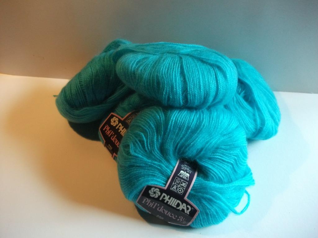 Laine à tricoter Phildar Mohair - bleu Phil douce, Enlèvement ou Envoi, Neuf, Tricot, Laine ou Fils