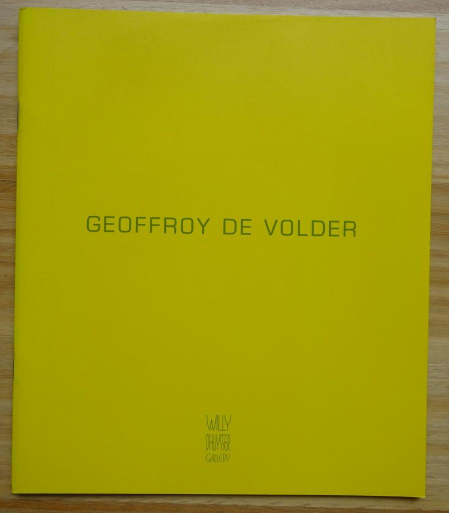 Geoffroy De Volder; 1997, galerie Willy D'Huysser, Bruxelles, Enlèvement ou Envoi, Comme neuf, Peinture et dessin