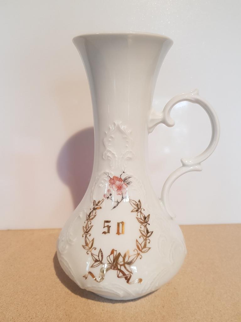 KPM Antiek vintage porselein vaas met oor, Ophalen of Verzenden