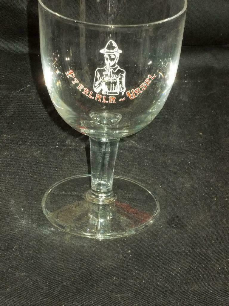 Bierglas. Pierlala. Ursel. D 121, Ophalen of Verzenden, Gebruikt, Glas of Glazen, Overige merken