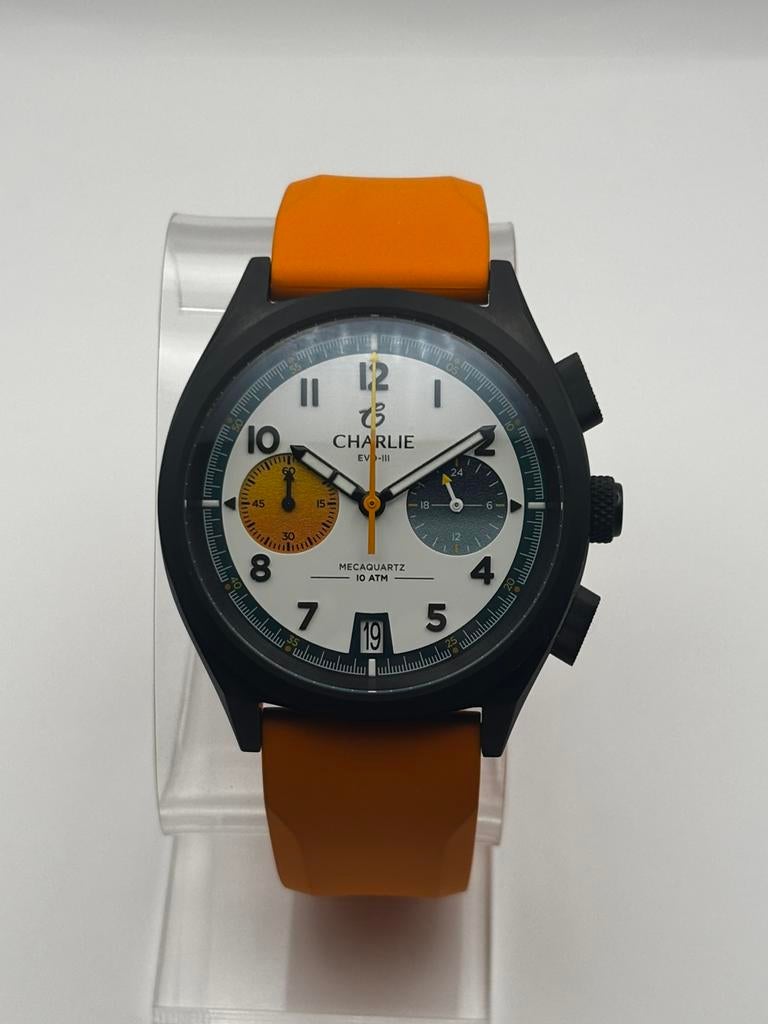 Charlie Paris GRX EVO-III Chronographe Mecaquartz –État Neuf, Handtassen en Accessoires, Overige Accessoires, Zo goed als nieuw