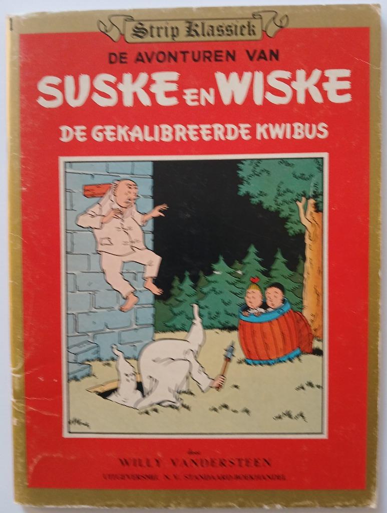 Suske en Wiske - De gekalibreerde kwibus - Strip klassiek, Boeken, Gelezen, Willy Vandersteen, Eén stripboek, Ophalen of Verzenden
