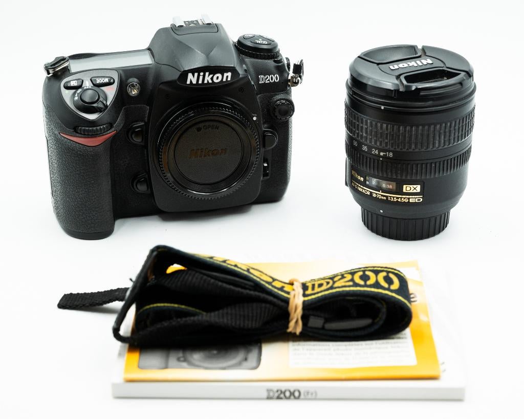 Nikon D200 + Nikon 18-70mm DX, Audio, Tv en Foto, Gebruikt, Spiegelreflex, Ophalen of Verzenden, Nikon