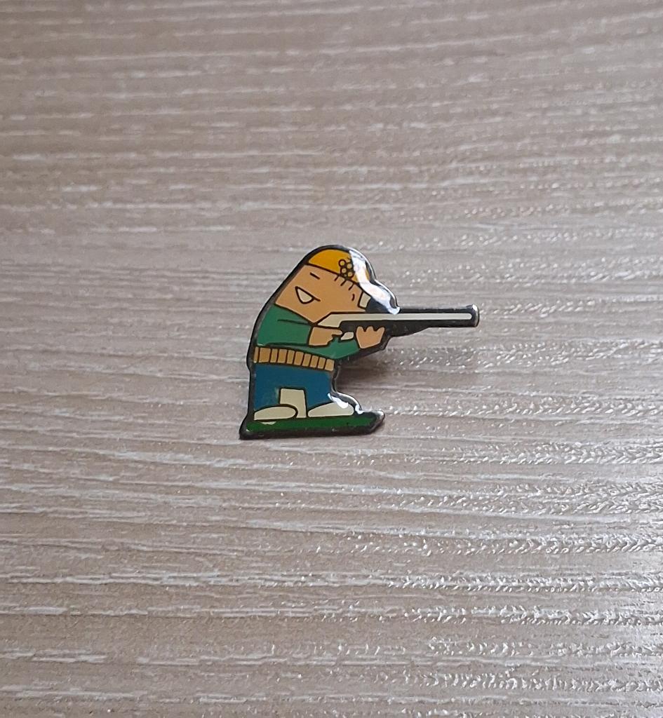 PIN - COBI - OLYMPISCHE SPELEN - JEUX OLYMPIQUES - SCHIETEN, Verzenden, Gebruikt, Sport, Speldje of Pin