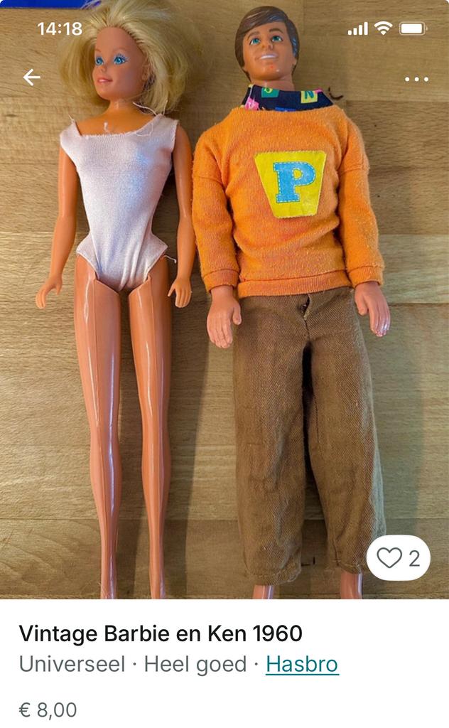 BARBIE et KEN des années 70 ou 80, Collections, Jouets miniatures, Utilisé, Enlèvement ou Envoi