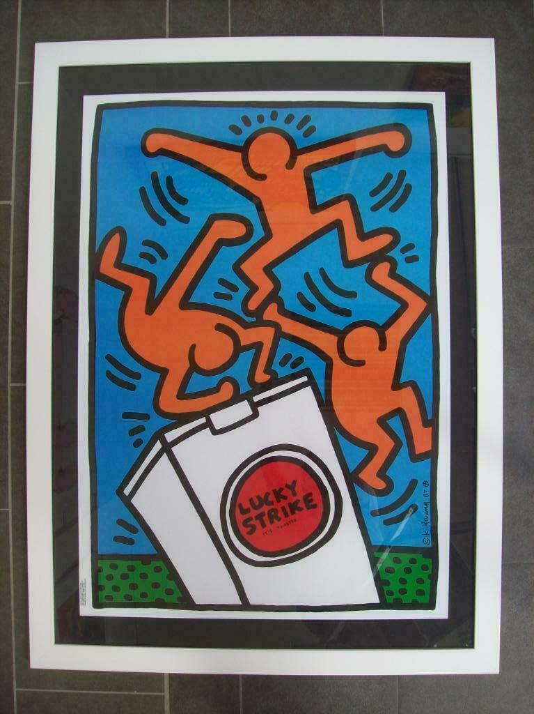 "Lucky Strike 1987" - Keith Haring, Ophalen of Verzenden